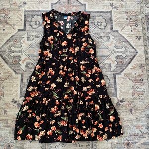 Old Navy Sleeveless Floral-Print Mini Swing Dress